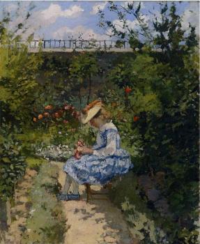 卡米耶 畢沙羅 Jeanne in the Garden, Pontoise